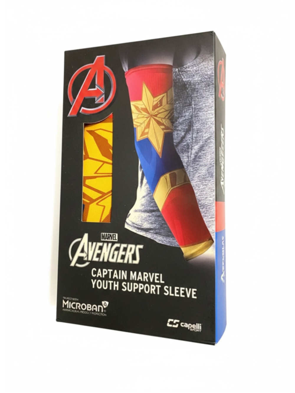 Marvel Avengers Captain Marvel Youth Support Sleeve Small / Medium (S/M) NIB